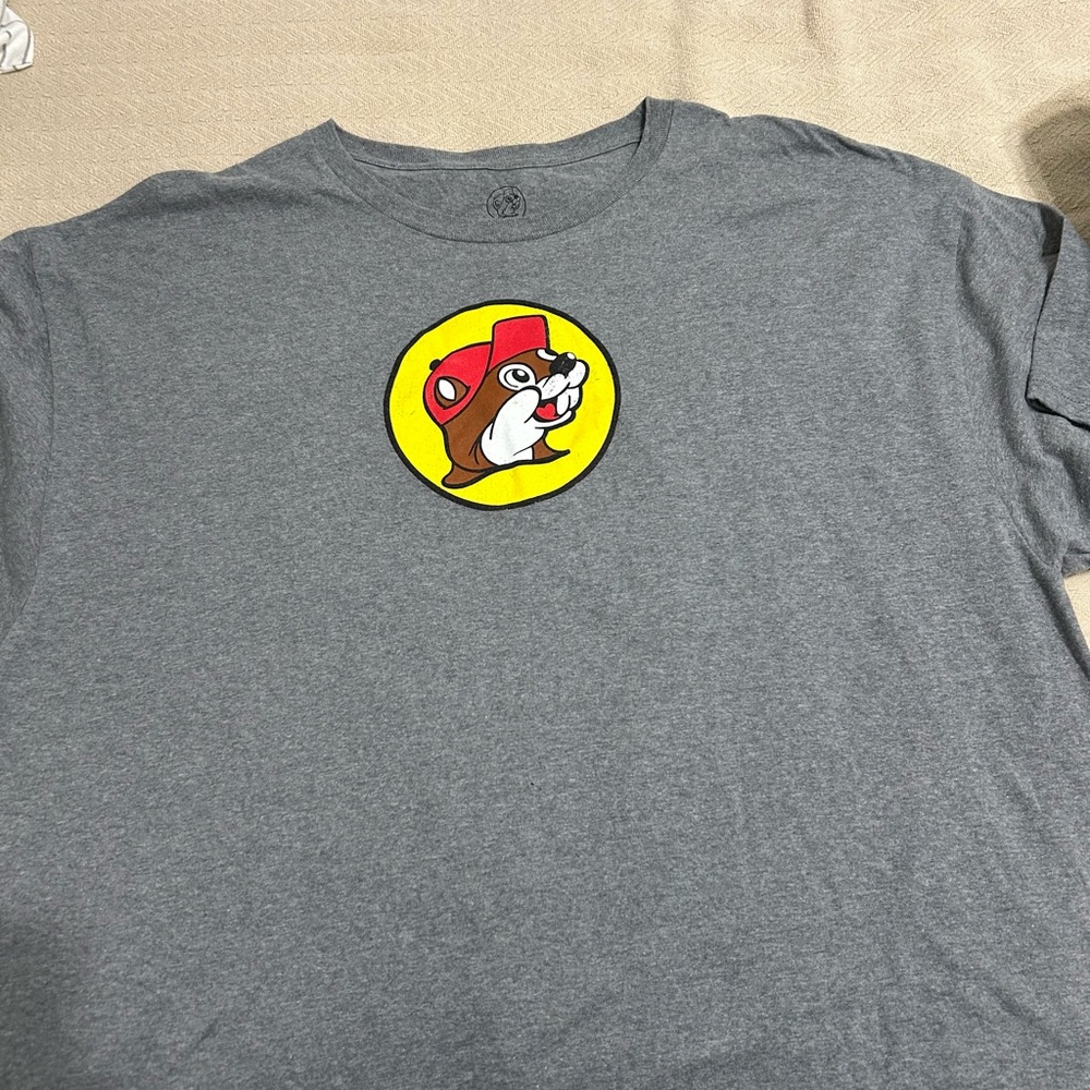 Gray T-Shirt with Cartoon Logo